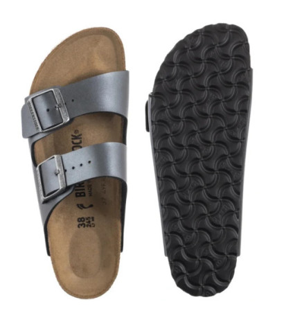 Birkenstock Arizona BS Metallic Black 1029224 (BK309-a) Women's Shoes/Flip Flops