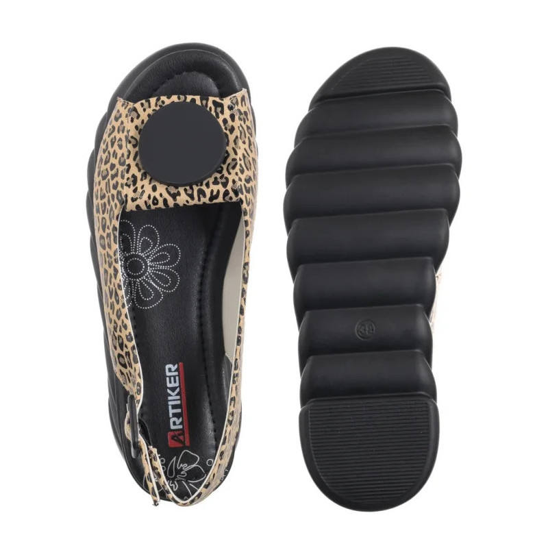 Artiker Beżowe w Panterkę 56C2186 (AR165-a) shoes