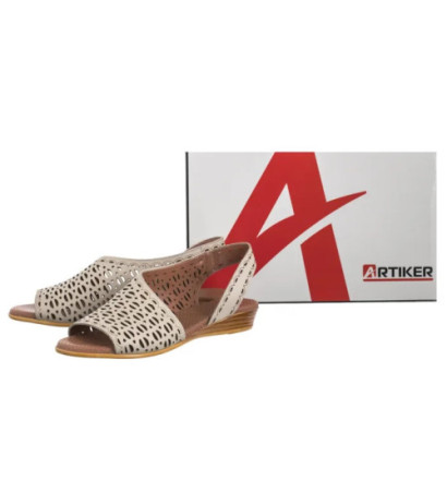Artiker Beżowe 56C2550 (AR167-a) sandals