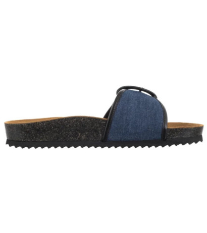 Caprice Granatowe 9-27400-44 891 Jeans/Black  (CP442-a) Women's Shoes/Flip Flops