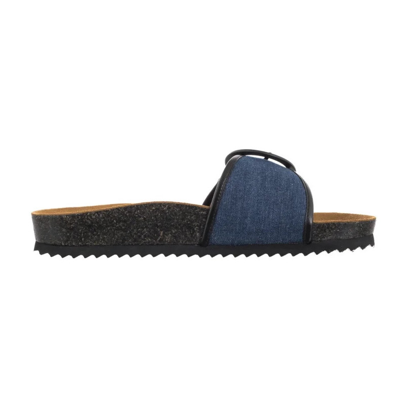 Caprice Granatowe 9-27400-44 891 Jeans/Black  (CP442-a) Women's Shoes/Flip Flops