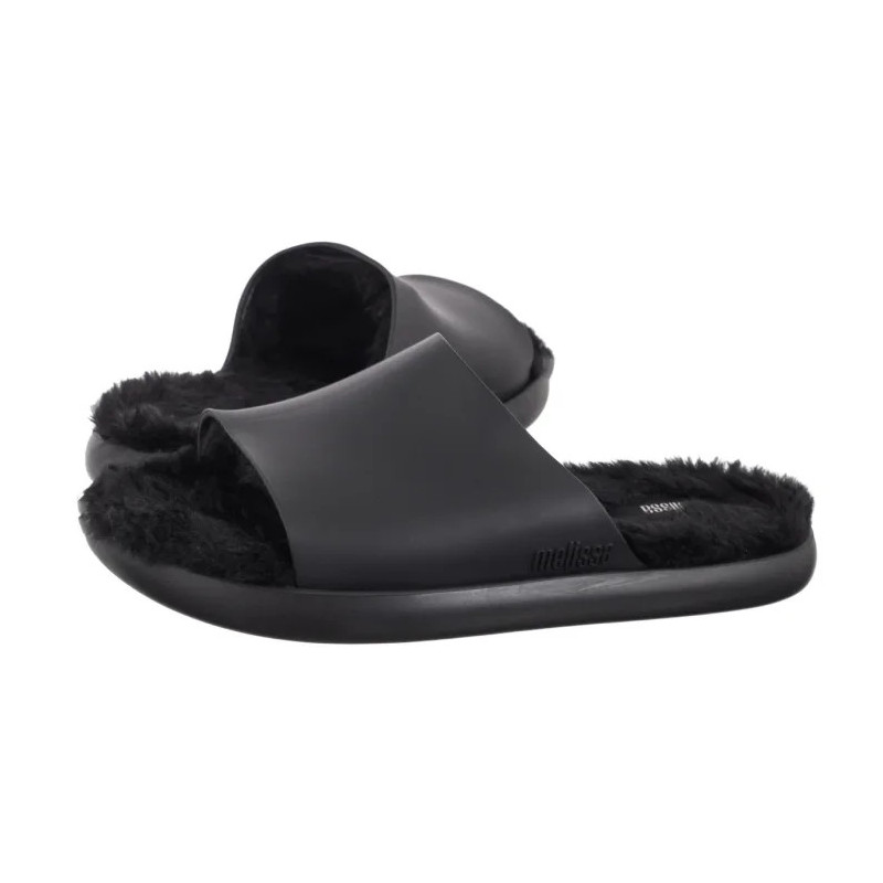 Melissa Fluffy Slide AD 33309/50522 Black (ML370-a) Women's Shoes/Flip Flops