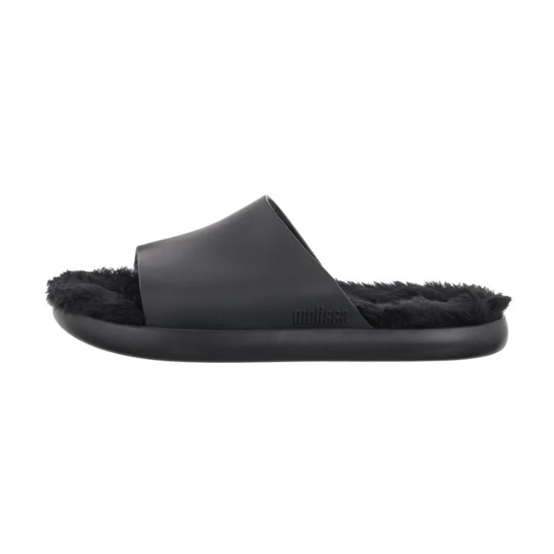 Melissa Fluffy Slide AD 33309/50522 Black (ML370-a) Women's Shoes/Flip Flops
