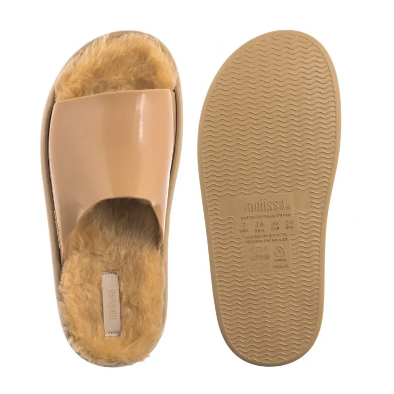 Melissa Fluffy Slide AD 33309/50484 Beige/Beige (ML370-b) Women's Shoes/Flip Flops