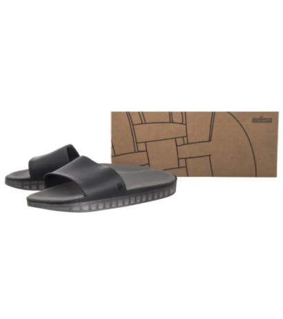 Melissa Beach Slide Next Gen A 32947/53884 Matte Black/Smoke (ML373-a) Women's Shoes/Flip Flops