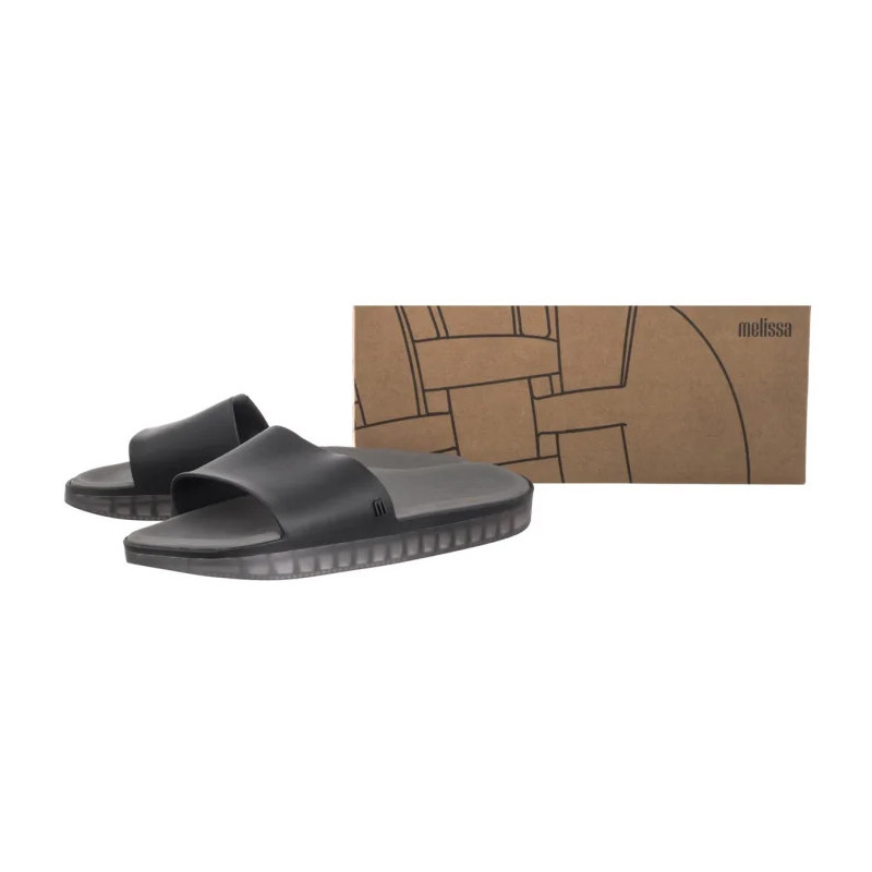 Melissa Beach Slide Next Gen A 32947/53884 Matte Black/Smoke (ML373-a) Women's Shoes/Flip Flops