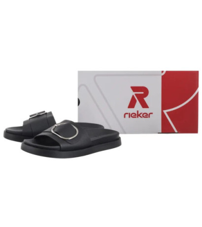 Rieker Czarne W1453-00 Black (RI273-a) Women's Shoes/Flip Flops