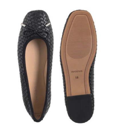 Wojas Czarne 44045-51 (WO295-a) ballerinas