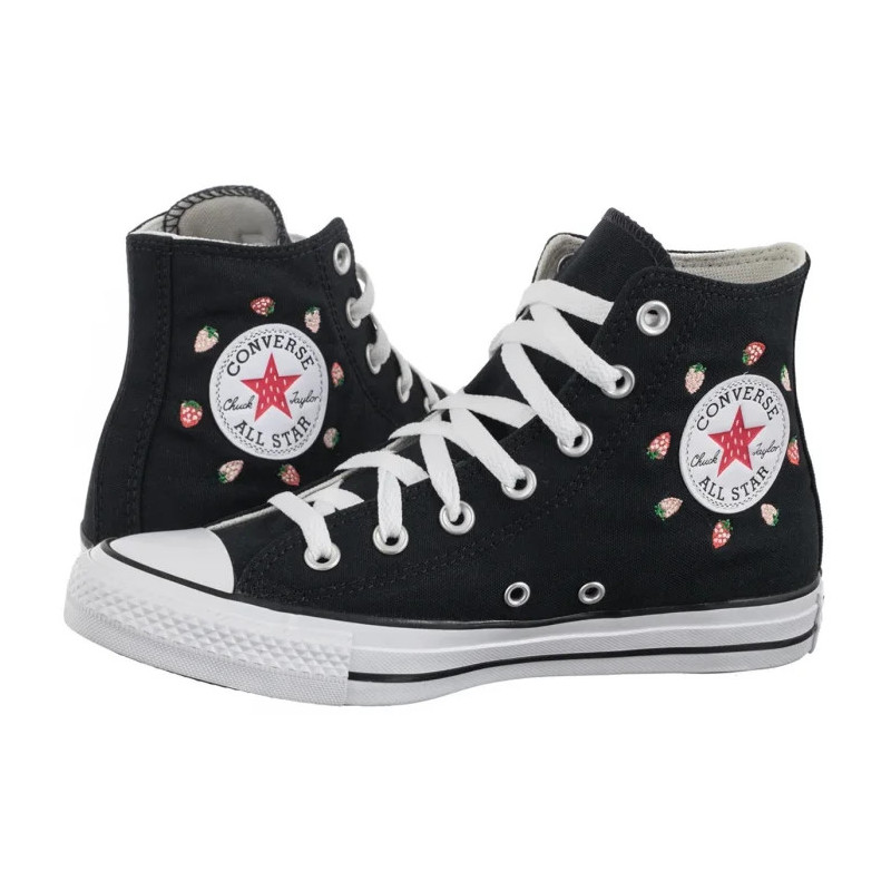 Converse CTAS Hi Black/Soft Red/Green A14932C (CO769-a) shoes