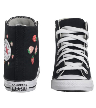 Converse CTAS Hi Black/Soft Red/Green A14932C (CO769-a) shoes