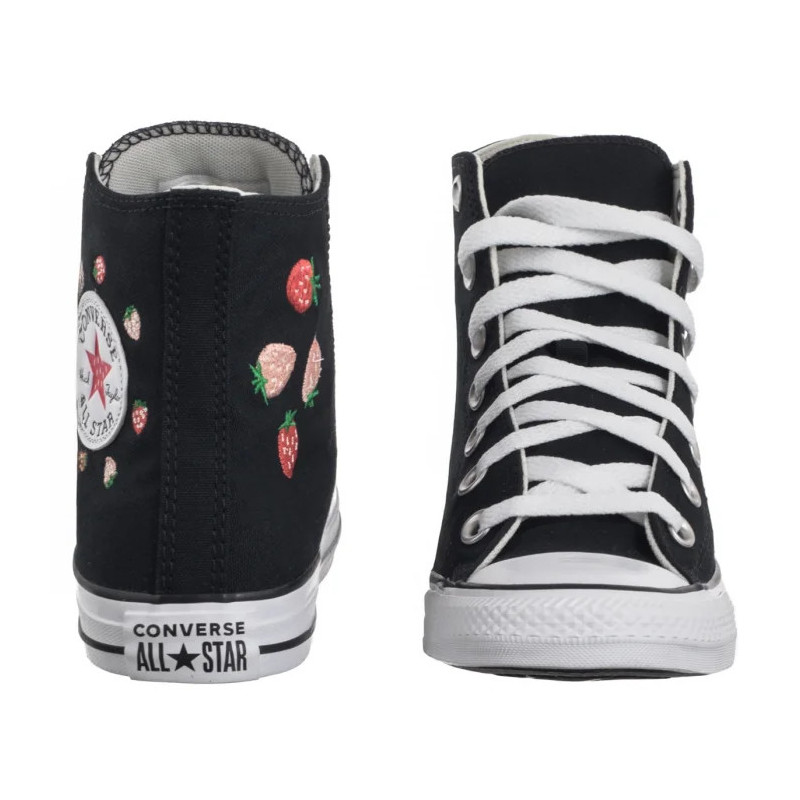 Converse CTAS Hi Black/Soft Red/Green A14932C (CO769-a) shoes
