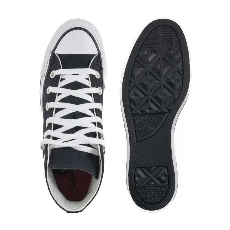 Converse CTAS Hi Black/Soft Red/Green A14932C (CO769-a) shoes