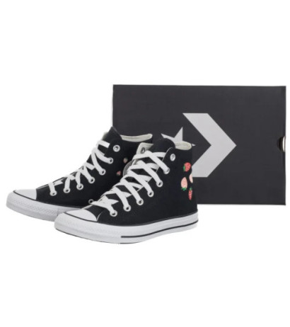 Converse CTAS Hi Black/Soft Red/Green A14932C (CO769-a) shoes