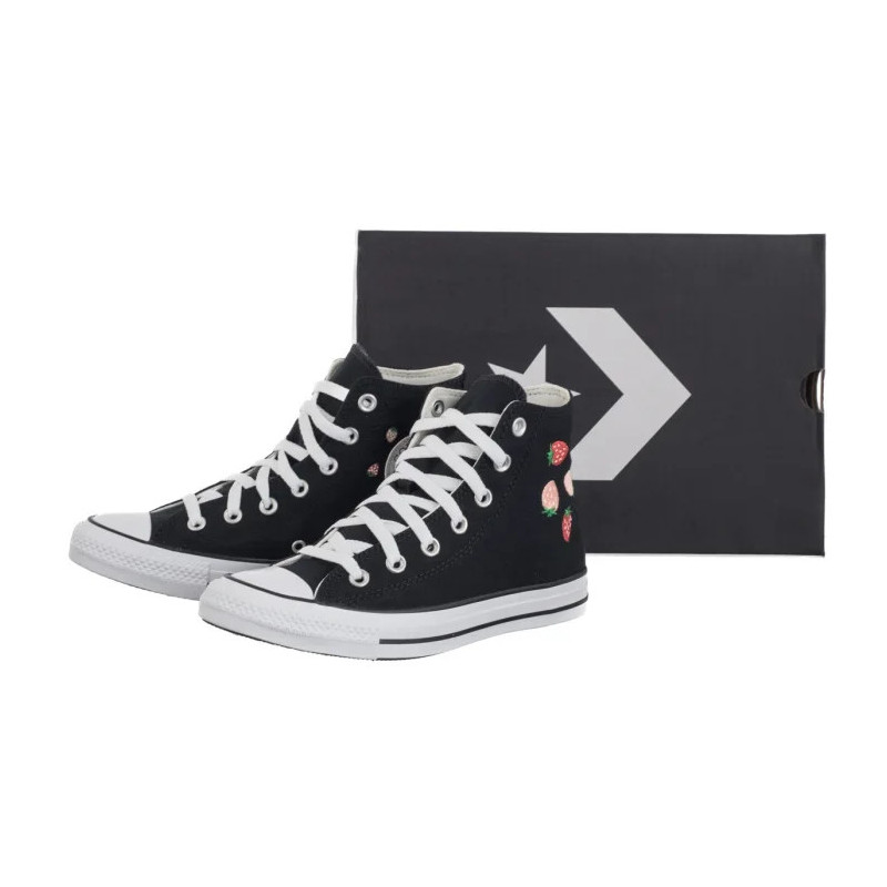 Converse CTAS Hi Black/Soft Red/Green A14932C (CO769-a) shoes