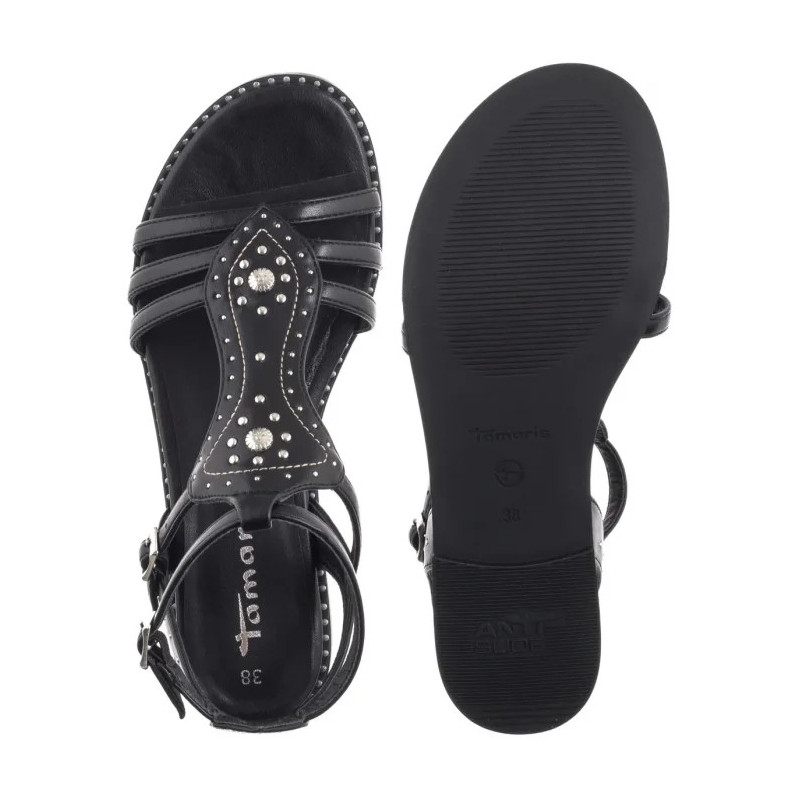 Tamaris Czarne 1-28147-44 001 Black (TM548-a) sandals