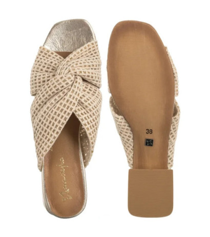 Maciejka Złote/Beżowe 06955-25/00-0 (MA1360-a) shoes