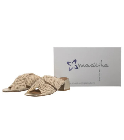 Maciejka Złote/Beżowe 06955-25/00-0 (MA1360-a) shoes