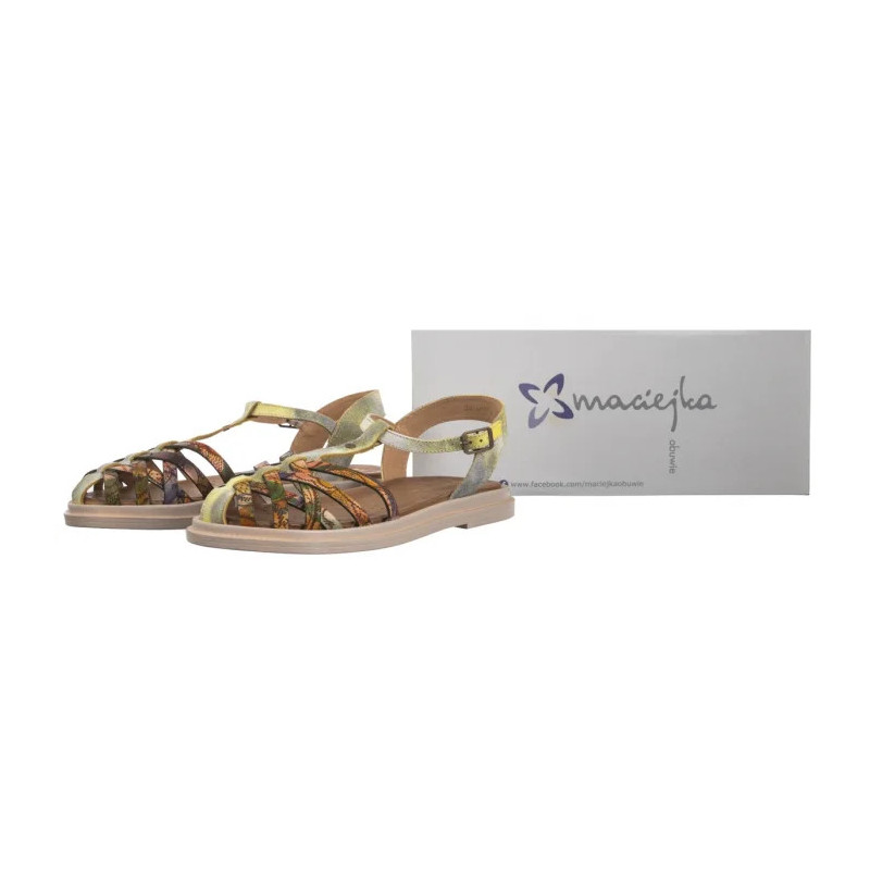 Maciejka Żółte 06803-07/00-5 (MA1365-b) sandals