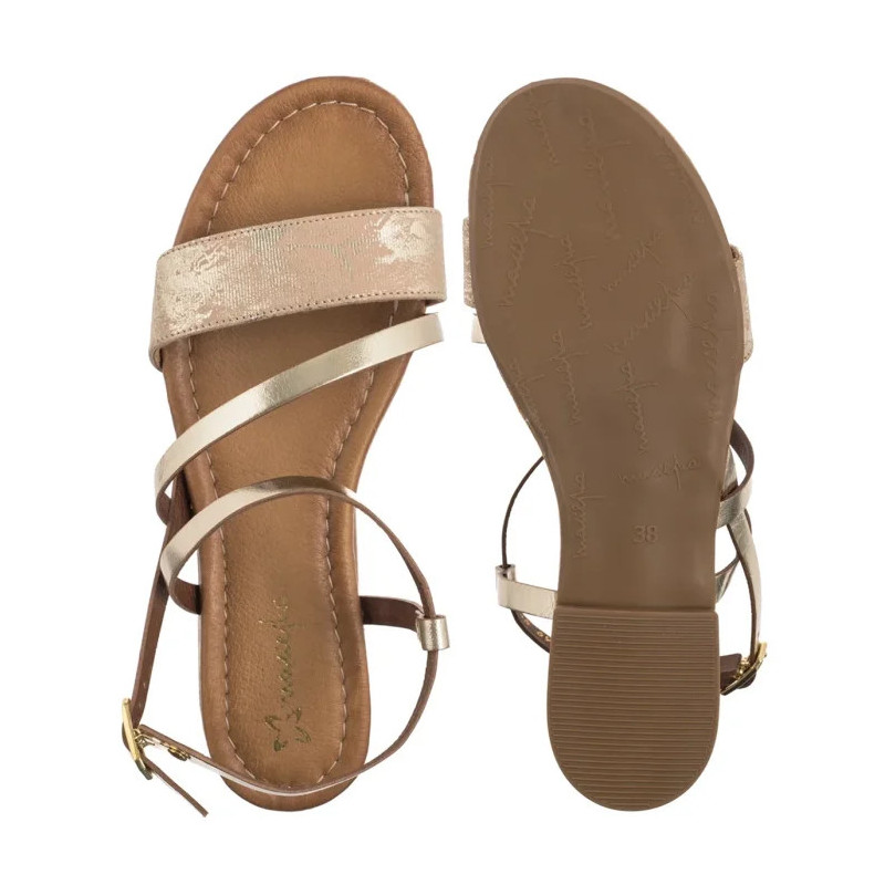 Maciejka Złote 06966-25/00-1 (MA1366-a) sandals