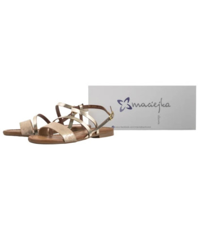 Maciejka Złote 06966-25/00-1 (MA1366-a) sandals