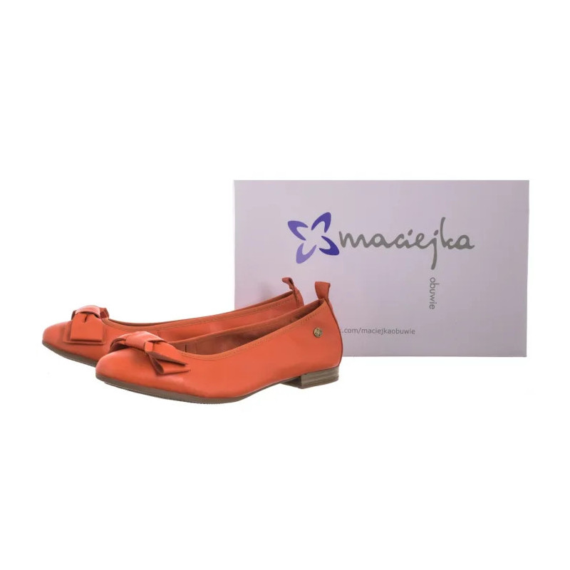 Maciejka Pomarańczowe P6802-18/00-0 (MA1370-b) ballerinas