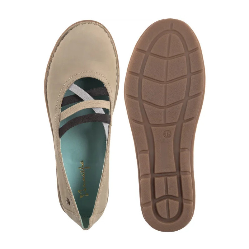 Maciejka Beżowe P6815-10/00-1 (MA1372-a) ballerinas