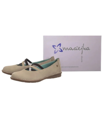 Maciejka Beżowe P6815-10/00-1 (MA1372-a) ballerinas