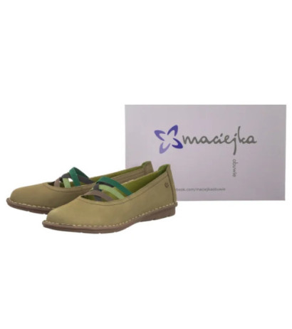 Maciejka Zielone P6815-09/00-1 (MA1372-b) ballerinas