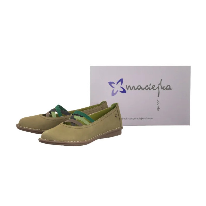 Maciejka Zielone P6815-09/00-1 (MA1372-b) ballerinas