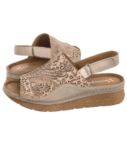 Maciejka Beżowe L6846-04/00-1 (MA1378-a) sandals