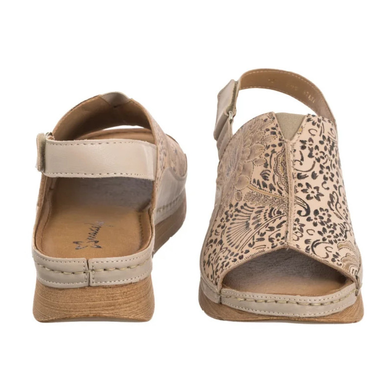 Maciejka Beżowe L6846-04/00-1 (MA1378-a) sandals