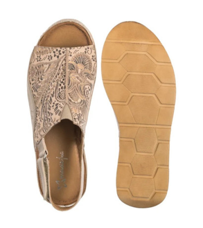 Maciejka Beżowe L6846-04/00-1 (MA1378-a) sandals
