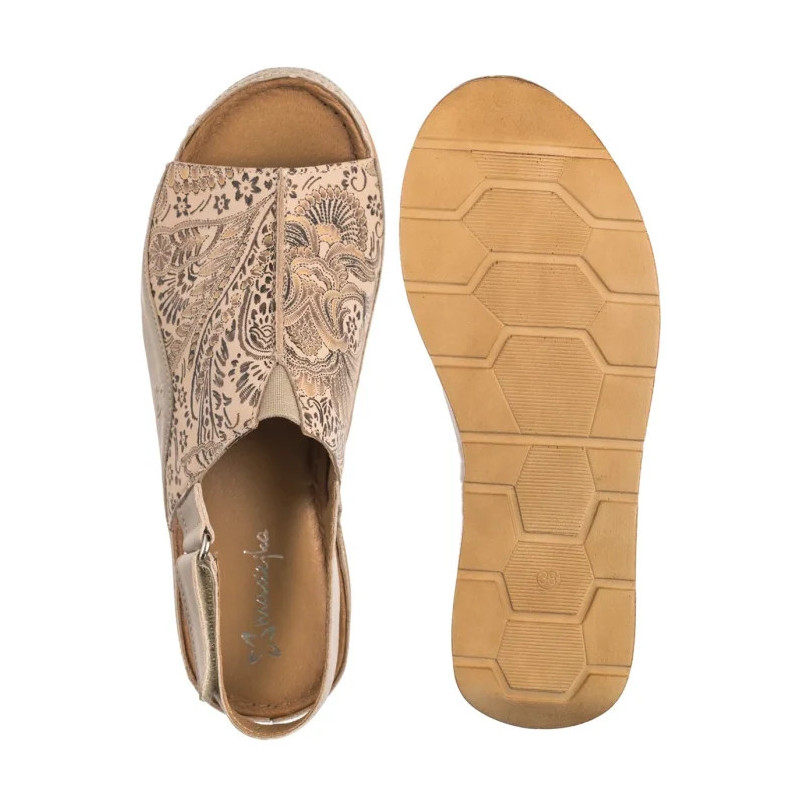 Maciejka Beżowe L6846-04/00-1 (MA1378-a) sandals