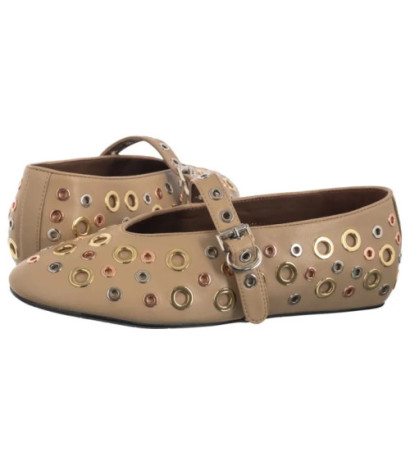 Carinii Beżowe 10046-491-000-000-000 (CI814-a) ballerinas
