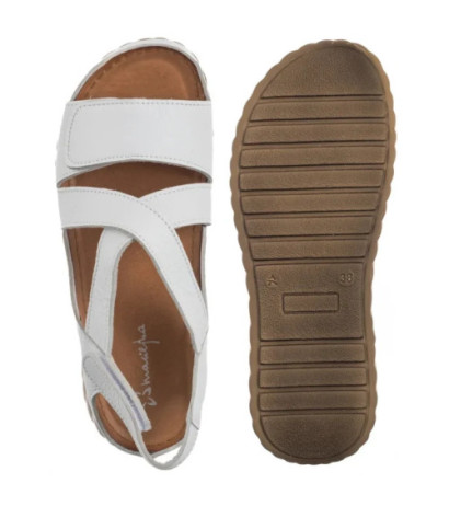 Maciejka Białe L6848-11/00-1 (MA1380-b) sandals