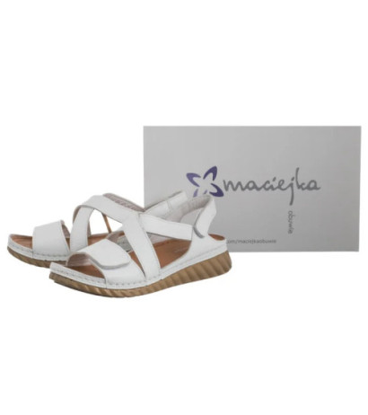 Maciejka Białe L6848-11/00-1 (MA1380-b) sandals