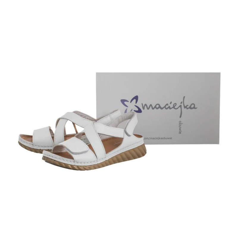 Maciejka Białe L6848-11/00-1 (MA1380-b) sandals