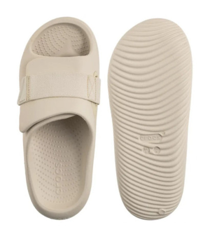 Crocs Mellow Luxe Recovery Slide Stucco 209413-160 (CR374-a) Women's Shoes/Flip Flops