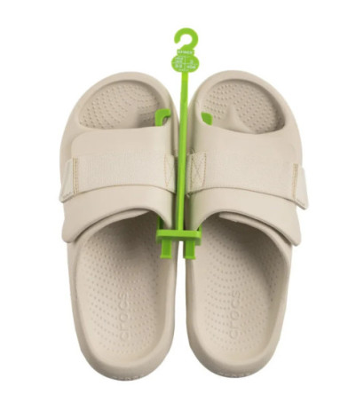 Crocs Mellow Luxe Recovery Slide Stucco 209413-160 (CR374-a) Women's Shoes/Flip Flops