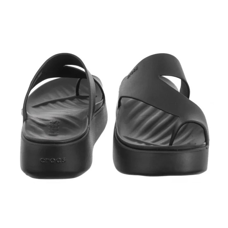 Crocs Getaway Platform Toe Loop Black 210834-001 (CR375-b) flip flops