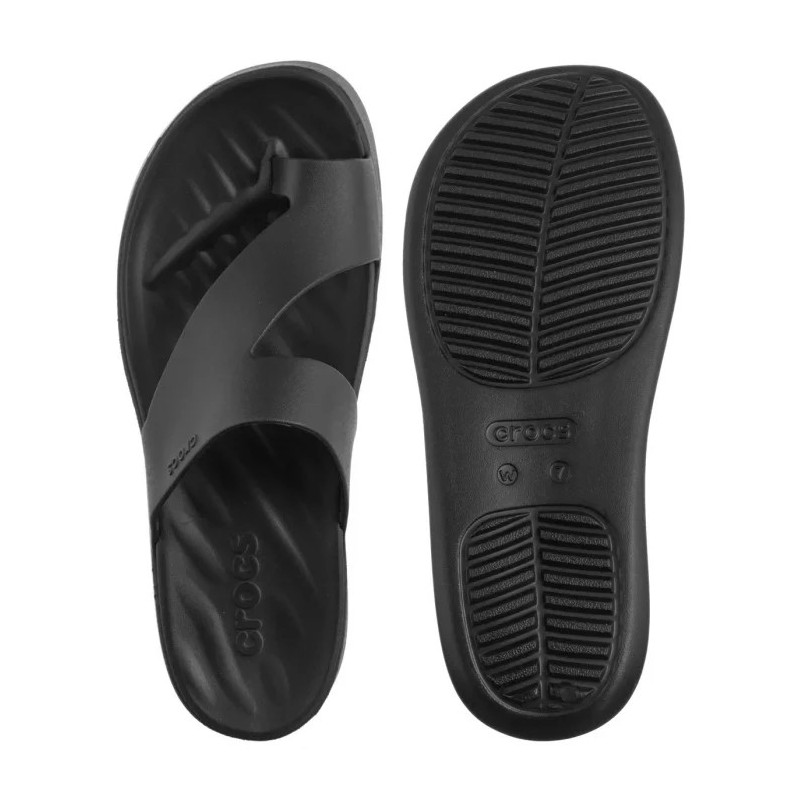Crocs Getaway Platform Toe Loop Black 210834-001 (CR375-b) flip flops