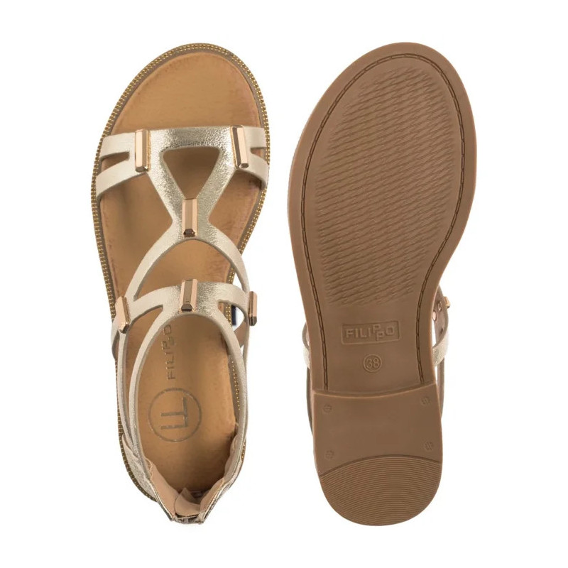 Filippo Złote DS6912/25 GO (FO167-a) sandals