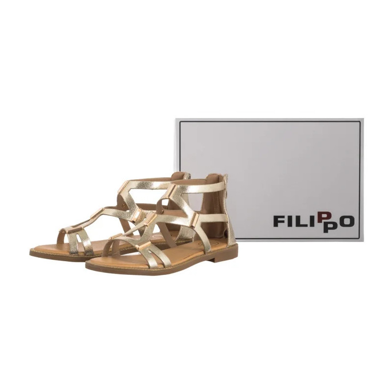 Filippo Złote DS6912/25 GO (FO167-a) sandals