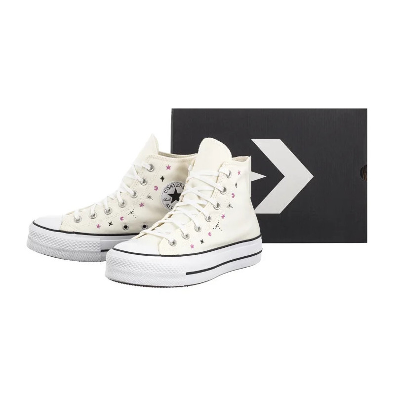 Converse CTAS Lift Hi Egret/Black/Cactus Bud A13522C (CO772-a) shoes