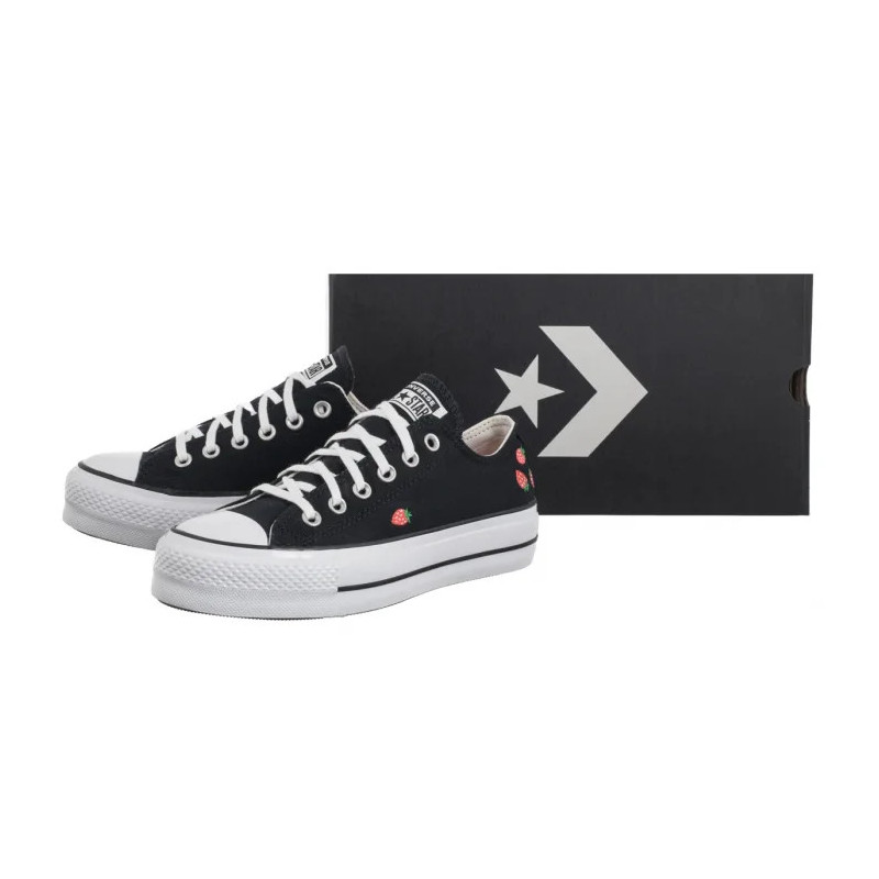 Converse CTAS Lift Ox Black/Soft Red/White A14935C (CO775-a) shoes