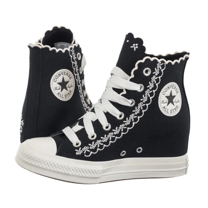 Converse CTAS Wedge Hi Black/Vintage White/Pale Petal A13546C (CO776-a) shoes