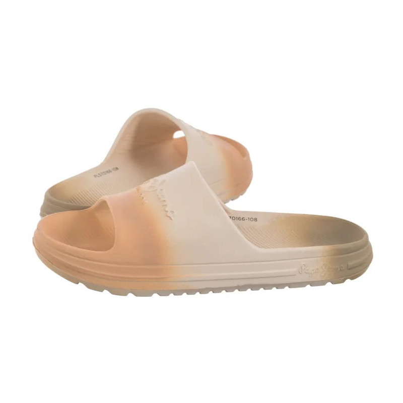 Pepe Jeans Beach Slidecol Light Peach Beige PLS70166 108 (PE45-a) Women's Shoes/Flip Flops