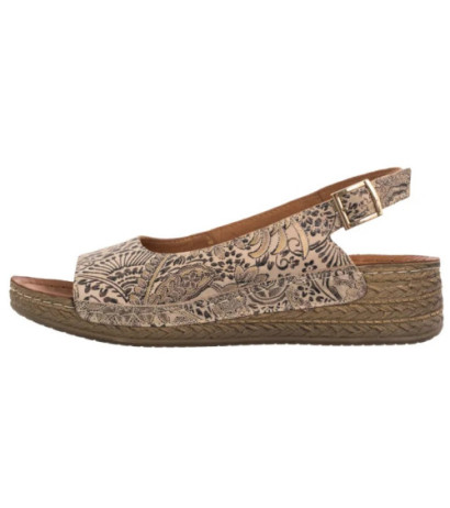 Maciejka Beżowe/Kwiaty L7069-04/00-1 (MA1388-a) shoes