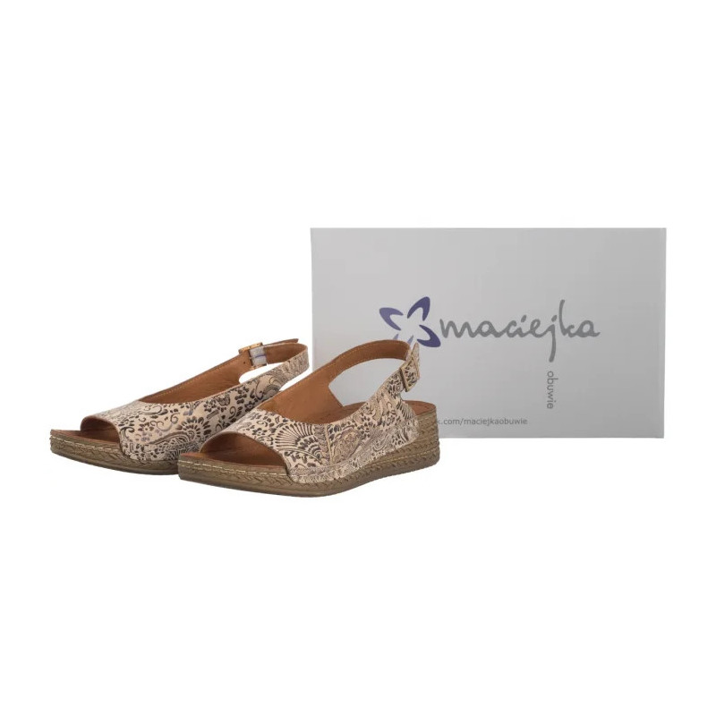 Maciejka Beżowe/Kwiaty L7069-04/00-1 (MA1388-a) shoes