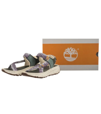 Timberland Motion Dune Backstrap Sandal Natural Webbing W Dk 0A41R8 EUA (TI149-a) sandals